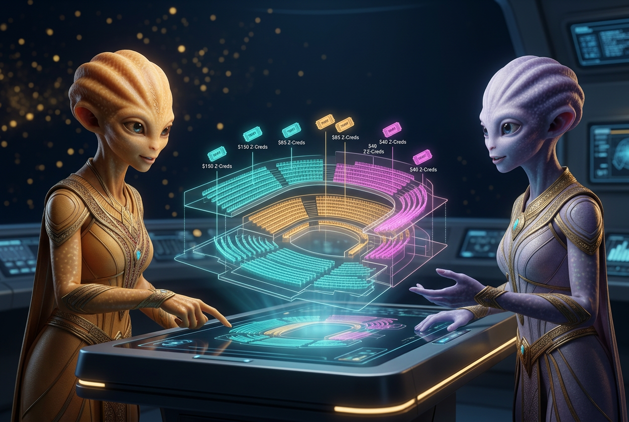Workolo Alien Brand Ambassadors — designing a seat map on the Ticketodi console